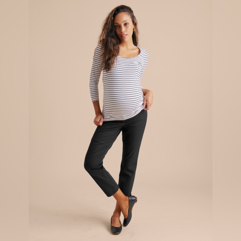 NWT A Pea in the Pod Maternity Side Panel Curie Pants